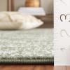 SAFAVIEH Area Rug 9×12 – Adirondack Collection – Large – Navy & Ivory, Oriental Medallion Design, Non-Shedding & Easy to Clean, Ideal for Living Room, Bedroom, Dining Space (ADR108N)(Dark Green/Ivory)