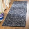 SAFAVIEH Area Rug 9×12 – Adirondack Collection – Large – Navy & Ivory, Oriental Medallion Design, Non-Shedding & Easy to Clean, Ideal for Living Room, Bedroom, Dining Space (ADR108N)(Navy/Ivory)