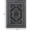 SAFAVIEH Area Rug 9×12 – Adirondack Collection – Large – Navy & Ivory, Oriental Medallion Design, Non-Shedding & Easy to Clean, Ideal for Living Room, Bedroom, Dining Space (ADR108N)(Black/Ivory)