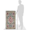 SAFAVIEH Monaco Collection Area Rug – 8′ x 11′, Violet & Light Blue, Non-Shedding & Easy to Clean, Distressed Medallion Design, Ideal for Living Room, Bedroom, Dining Space (MNC243L)(Light Blue/Fuchsia)