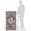 SAFAVIEH Monaco Collection Area Rug – 8′ x 11′, Violet & Light Blue, Non-Shedding & Easy to Clean, Distressed Medallion Design, Ideal for Living Room, Bedroom, Dining Space (MNC243L)(Violet/Light Blue)