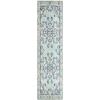 SAFAVIEH Monaco Collection Area Rug – 8′ x 11′, Violet & Light Blue, Non-Shedding & Easy to Clean, Distressed Medallion Design, Ideal for Living Room, Bedroom, Dining Space (MNC243L)(Light Blue / Ivory)
