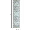 SAFAVIEH Monaco Collection Area Rug – 8′ x 11′, Violet & Light Blue, Non-Shedding & Easy to Clean, Distressed Medallion Design, Ideal for Living Room, Bedroom, Dining Space (MNC243L)(Light Blue / Ivory)
