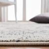 SAFAVIEH Monaco Collection Area Rug – 8′ x 11′, Violet & Light Blue, Non-Shedding & Easy to Clean, Distressed Medallion Design, Ideal for Living Room, Bedroom, Dining Space (MNC243L)(Ivory/Grey)