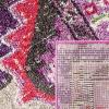 SAFAVIEH Monaco Collection Area Rug – 8′ x 11′, Violet & Light Blue, Non-Shedding & Easy to Clean, Distressed Medallion Design, Ideal for Living Room, Bedroom, Dining Space (MNC243L)(Violet/Fuchsia)