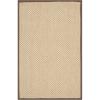 SAFAVIEH Area Rug 8×10 – Natural Fiber Collection – Large – Maize & Black, Sisal, Woven Design with Border (NF141A)(Maize/Brown)