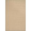 SAFAVIEH Area Rug 8×10 – Natural Fiber Collection – Large – Maize & Black, Sisal, Woven Design with Border (NF141A)(Maize/Linen)