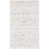 SAFAVIEH Area Rug 8×10 – Tulum Collection – Large – Ivory & Navy, Moroccan Boho Tribal Design, Non-Shedding & Easy to Clean, Ideal for Living Room, Bedroom, Dining Space (TUL272D)(Ivory/Grey)