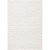 SAFAVIEH Area Rug 8×10 – Tulum Collection – Large – Ivory & Navy, Moroccan Boho Tribal Design, Non-Shedding & Easy to Clean, Ideal for Living Room, Bedroom, Dining Space (TUL272D)(Ivory/Light Grey)