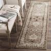 SAFAVIEH Area Rug 8×10 – Vintage Hamadan Collection – Large – Orange & Blue, Traditional Persian Design, Non-Shedding & Easy to Clean, Ideal for Living Room, Bedroom, Dining Space (VTH214C)(Taupe)