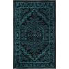 SAFAVIEH Area Rug 9×12 – Adirondack Collection – Large – Navy & Ivory, Oriental Medallion Design, Non-Shedding & Easy to Clean, Ideal for Living Room, Bedroom, Dining Space (ADR108N)(Black/Teal)