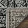 SAFAVIEH Area Rug 9×12 – Adirondack Collection – Large – Navy & Ivory, Oriental Medallion Design, Non-Shedding & Easy to Clean, Ideal for Living Room, Bedroom, Dining Space (ADR108N)(Silver/Black)