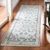 SAFAVIEH Monaco Collection Area Rug – 8′ x 11′, Violet & Light Blue, Non-Shedding & Easy to Clean, Distressed Medallion Design, Ideal for Living Room, Bedroom, Dining Space (MNC243L)(Light Blue / Ivory)