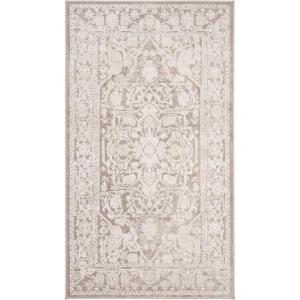 SAFAVIEH Area Rug 8×10 – Reflection Collection – Large – Light Grey & Cream, Non-Shedding & Easy Cleaning, Ideal for Living Room, Bedroom, Dining Space (RFT665C)(Beige/Cream)