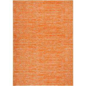 SAFAVIEH Area Rug 8×10 – Vision Collection – Large – Ivory, Modern Ombre Design, Non-Shedding & Easy to Clean, Ideal for Living Room, Bedroom, Dining Space (VSN606J)(Orange)