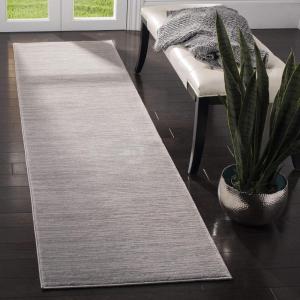 SAFAVIEH Area Rug 8×10 – Vision Collection – Large – Ivory, Modern Ombre Design, Non-Shedding & Easy to Clean, Ideal for Living Room, Bedroom, Dining Space (VSN606J)(Silver)
