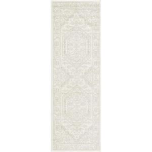 SAFAVIEH Area Rug 9×12 – Adirondack Collection – Large – Navy & Ivory, Oriental Medallion Design, Non-Shedding & Easy to Clean, Ideal for Living Room, Bedroom, Dining Space (ADR108N)(Sage/Ivory)