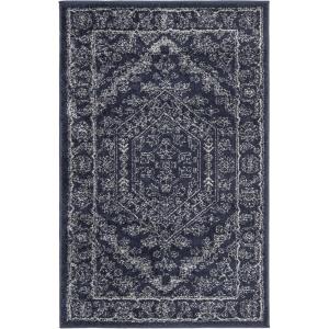 SAFAVIEH Area Rug 9×12 – Adirondack Collection – Large – Navy & Ivory, Oriental Medallion Design, Non-Shedding & Easy to Clean, Ideal for Living Room, Bedroom, Dining Space (ADR108N)(Navy/Ivory)