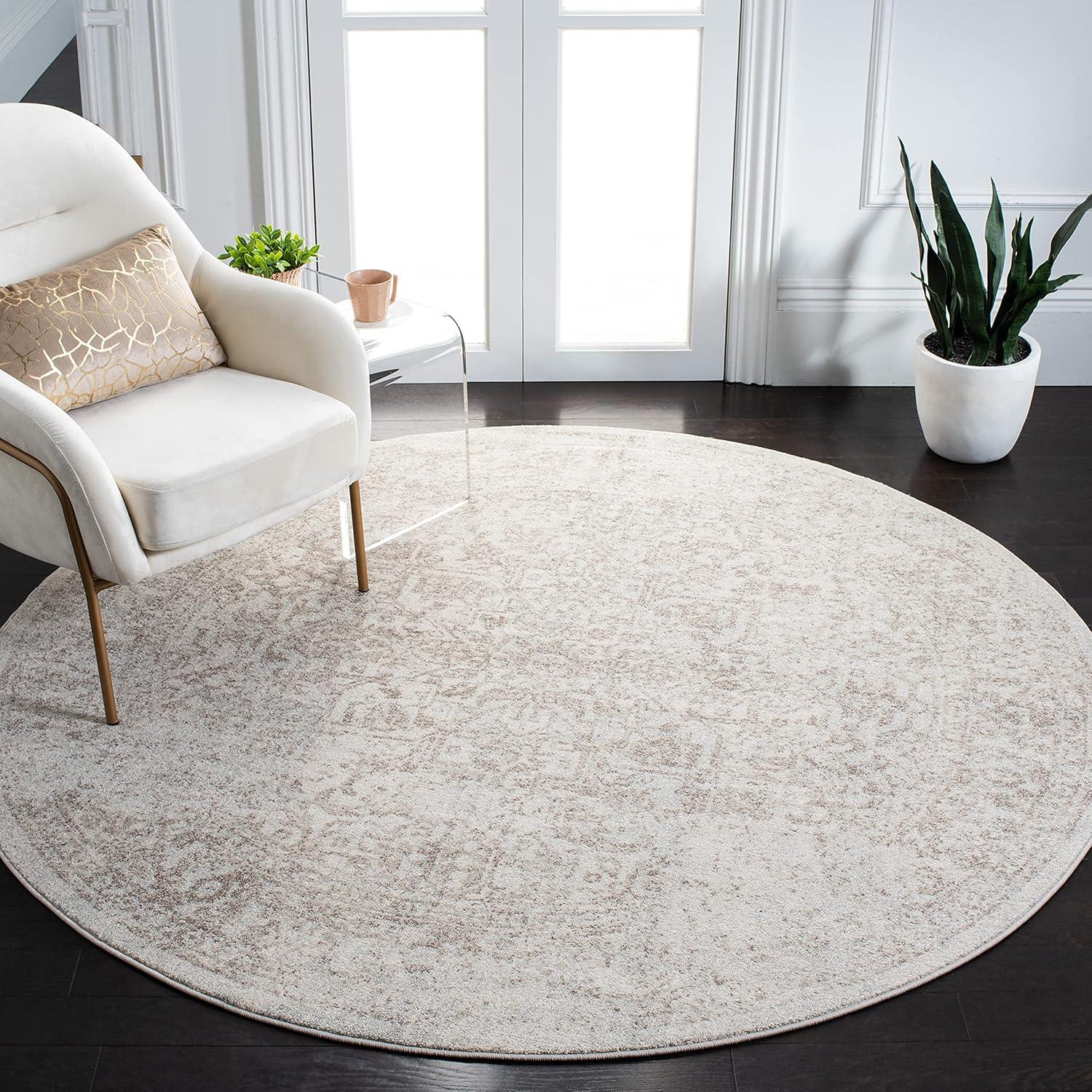 image:imageSAFAVIEH Area Rug 8x10 Evoke Collection Large Ivory amp Blue Shabby Chic Oriental Medallion Design NonShedding amp Easy to Clean Ideal for Living Room Bedroom Dining Space EVK220CGrey