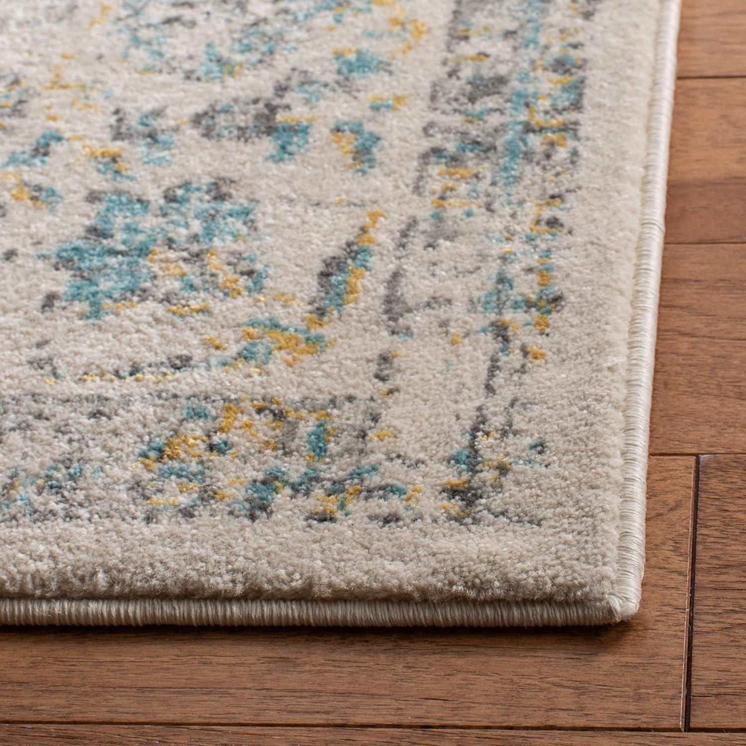 image:imageSAFAVIEH Area Rug 8x10 Evoke Collection Large Ivory amp Blue Shabby Chic Oriental Medallion Design NonShedding amp Easy to Clean Ideal for Living Room Bedroom Dining Space EVK220CIvoryBlue