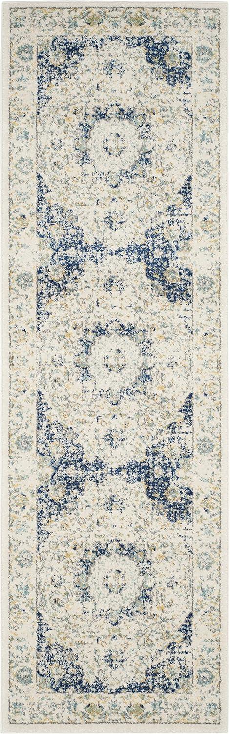 image:imageSAFAVIEH Area Rug 8x10 Evoke Collection Large Ivory amp Blue Shabby Chic Oriental Medallion Design NonShedding amp Easy to Clean Ideal for Living Room Bedroom Dining Space EVK220CIvoryBlue