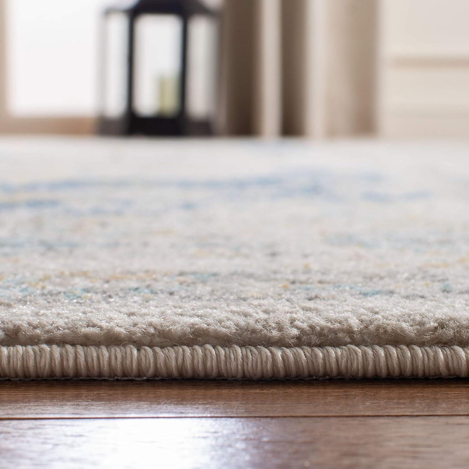 image:imageSAFAVIEH Area Rug 8x10 Evoke Collection Large Ivory amp Blue Shabby Chic Oriental Medallion Design NonShedding amp Easy to Clean Ideal for Living Room Bedroom Dining Space EVK220CIvoryBlue