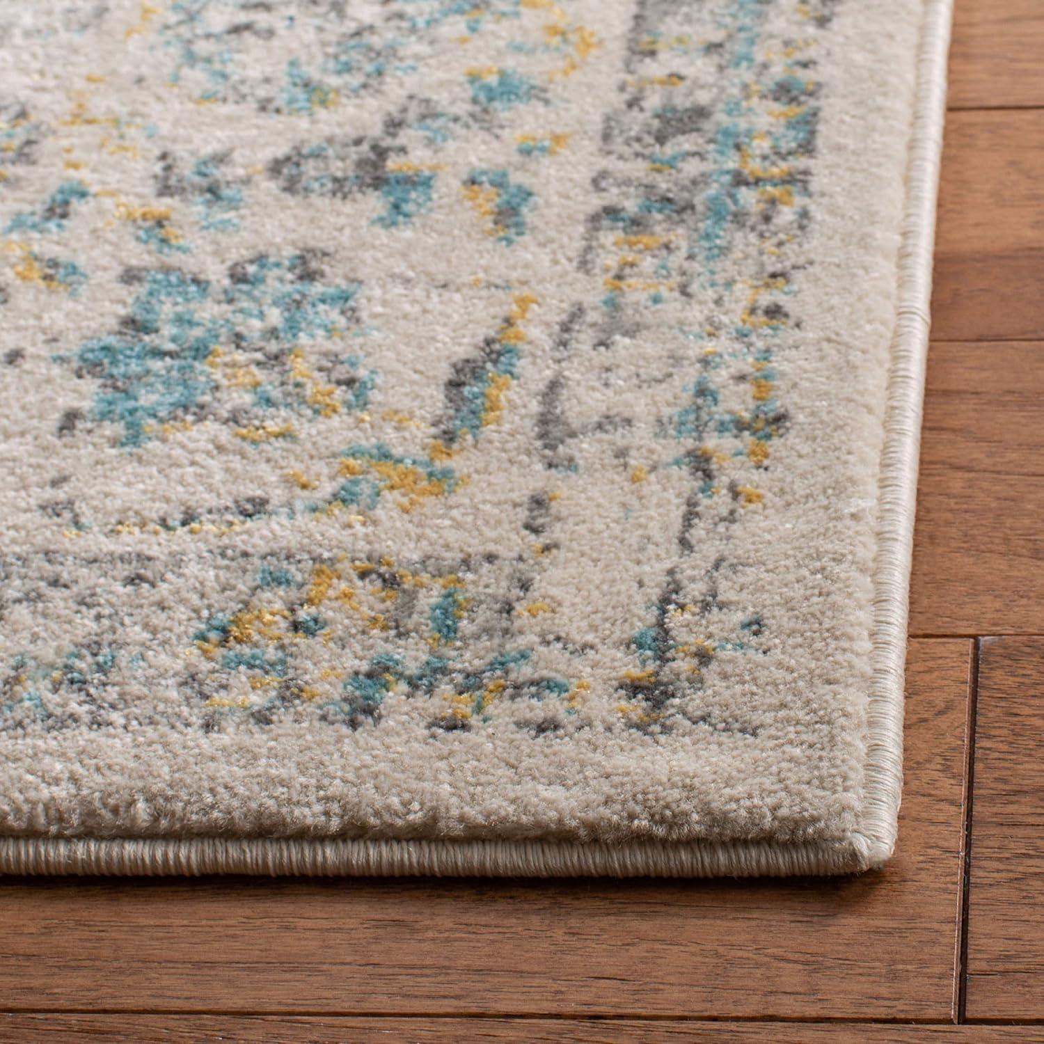image:imageSAFAVIEH Area Rug 8x10 Evoke Collection Large Ivory amp Blue Shabby Chic Oriental Medallion Design NonShedding amp Easy to Clean Ideal for Living Room Bedroom Dining Space EVK220CIvoryBlue
