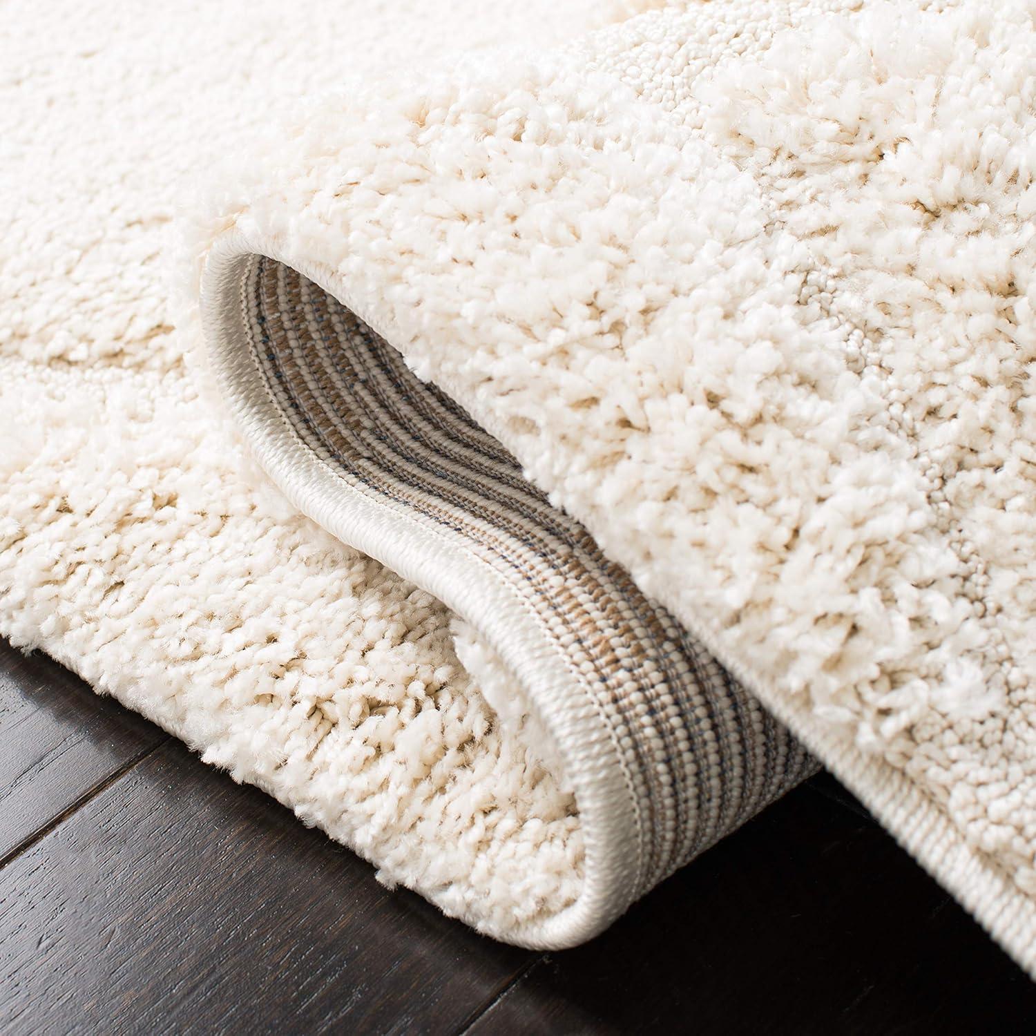 image:imageSAFAVIEH Area Rug 8x10 Florida Shag Collection Large Cream amp Blue Scroll Design NonShedding amp Easy to Clean HighLow Plush Pile Ideal for Living Room Bedroom Dining Space SG4551165Creme