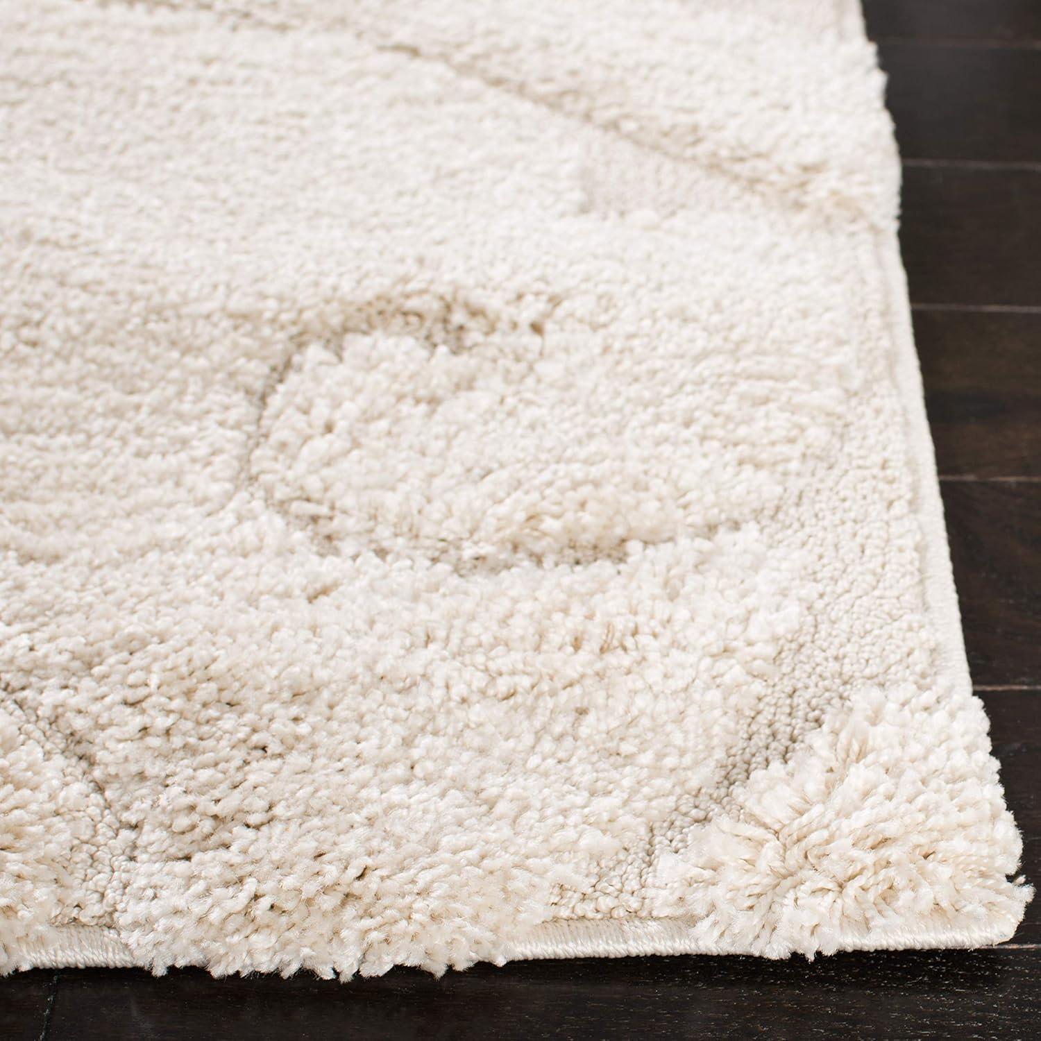image:imageSAFAVIEH Area Rug 8x10 Florida Shag Collection Large Cream amp Blue Scroll Design NonShedding amp Easy to Clean HighLow Plush Pile Ideal for Living Room Bedroom Dining Space SG4551165Creme