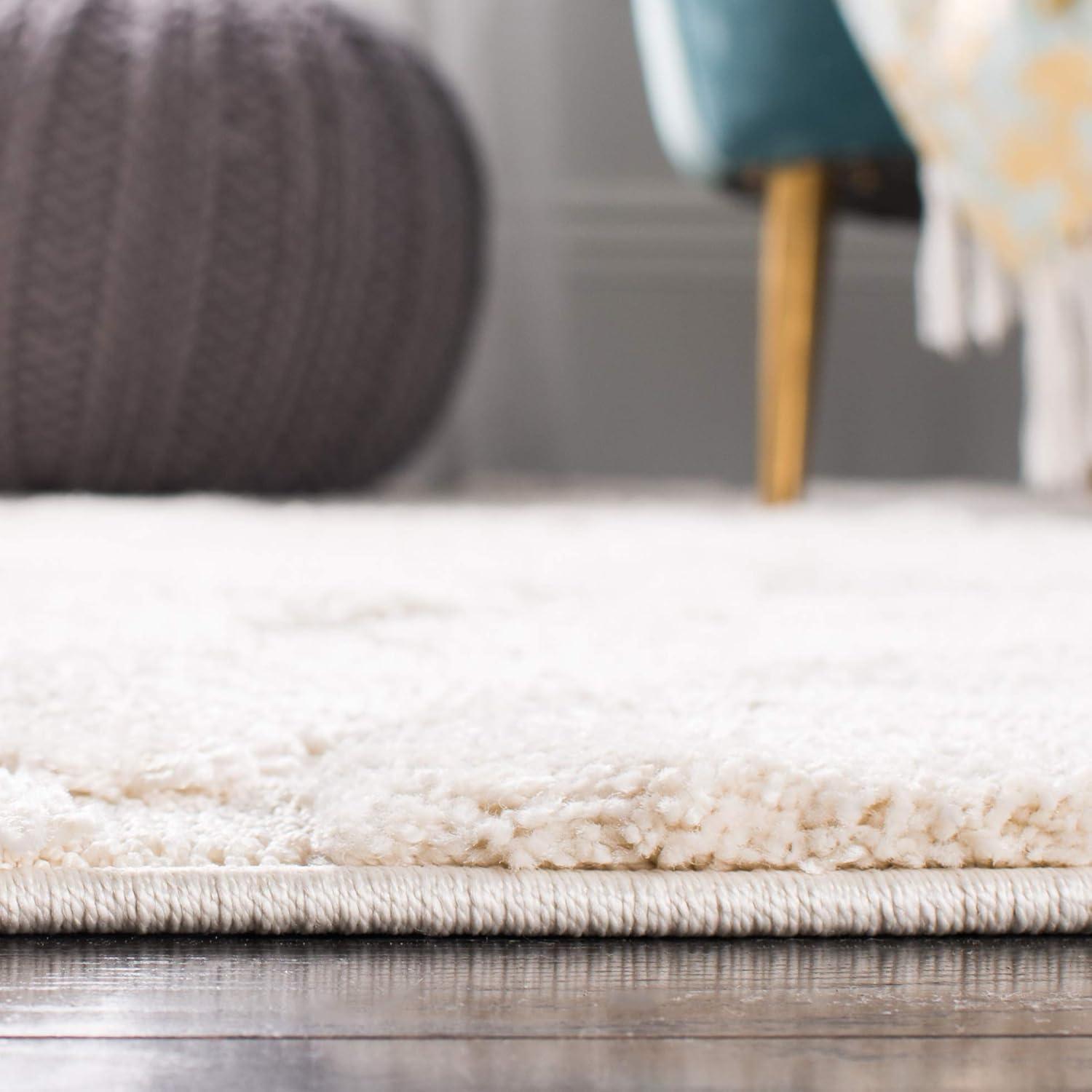 image:imageSAFAVIEH Area Rug 8x10 Florida Shag Collection Large Cream amp Blue Scroll Design NonShedding amp Easy to Clean HighLow Plush Pile Ideal for Living Room Bedroom Dining Space SG4551165Creme