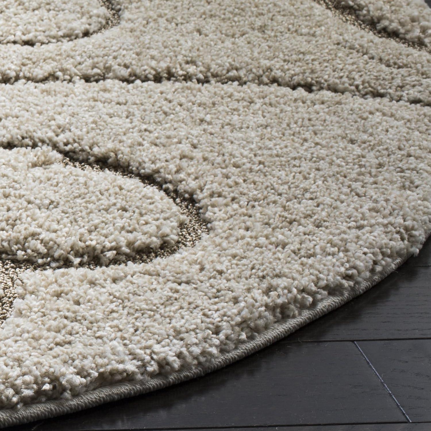 image:imageSAFAVIEH Area Rug 8x10 Florida Shag Collection Large Cream amp Blue Scroll Design NonShedding amp Easy to Clean HighLow Plush Pile Ideal for Living Room Bedroom Dining Space SG4551165CreamBeige