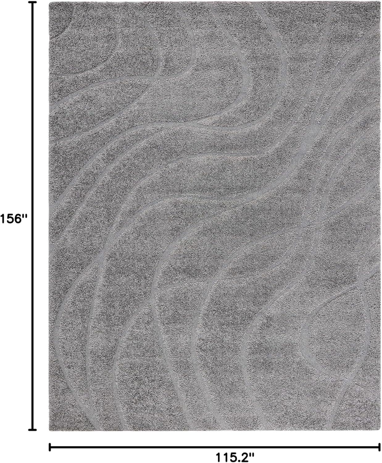image:imageSAFAVIEH Area Rug 8x10 Florida Shag Collection Large Grey amp Grey NonShedding amp Easy Cleaning Plush Thick Pile Ideal for Living Room Bedroom Dining Space SG471080Grey