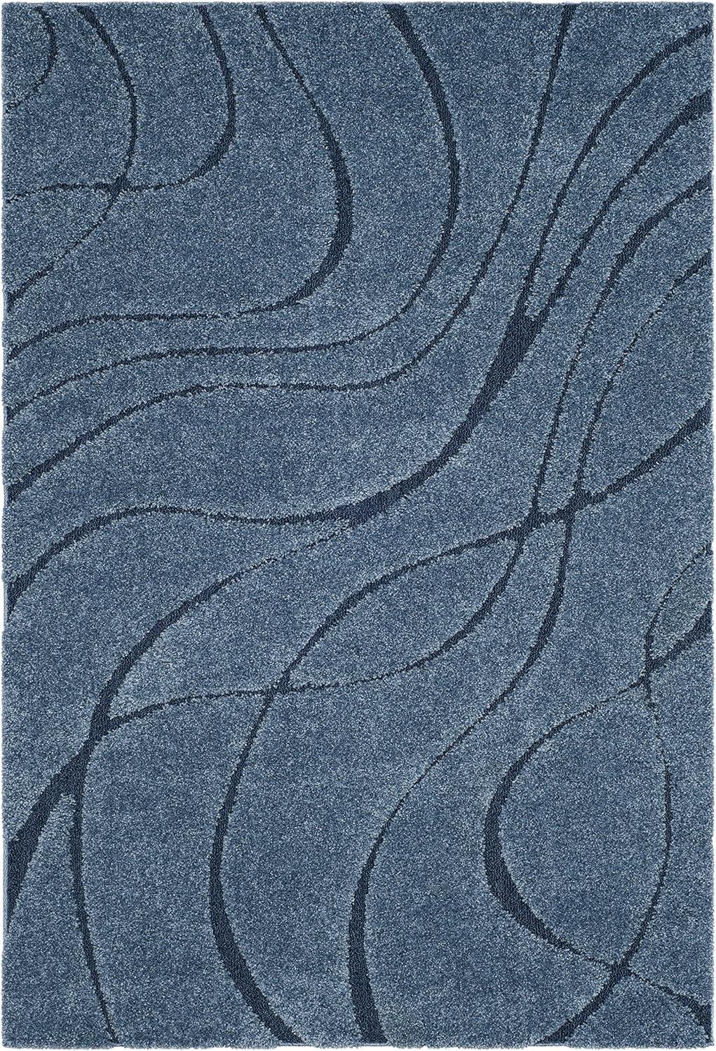 image:imageSAFAVIEH Area Rug 8x10 Florida Shag Collection Large Grey amp Grey NonShedding amp Easy Cleaning Plush Thick Pile Ideal for Living Room Bedroom Dining Space SG471080Light BlueBlue