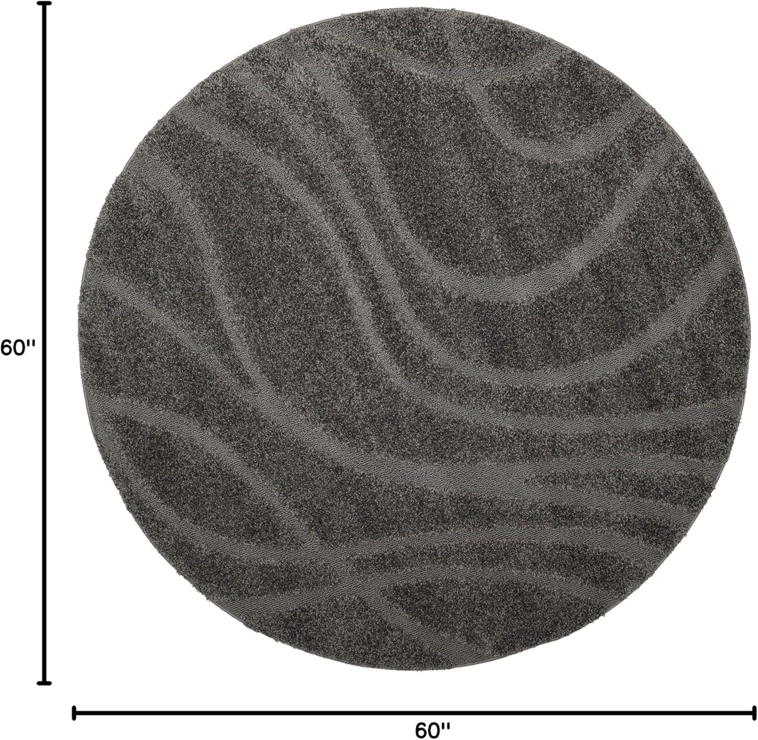 image:imageSAFAVIEH Area Rug 8x10 Florida Shag Collection Large Grey amp Grey NonShedding amp Easy Cleaning Plush Thick Pile Ideal for Living Room Bedroom Dining Space SG471080Grey