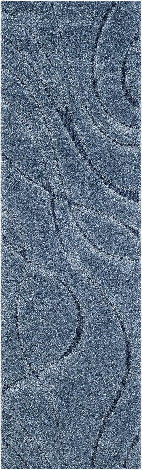 image:imageSAFAVIEH Area Rug 8x10 Florida Shag Collection Large Grey amp Grey NonShedding amp Easy Cleaning Plush Thick Pile Ideal for Living Room Bedroom Dining Space SG471080Light BlueBlue