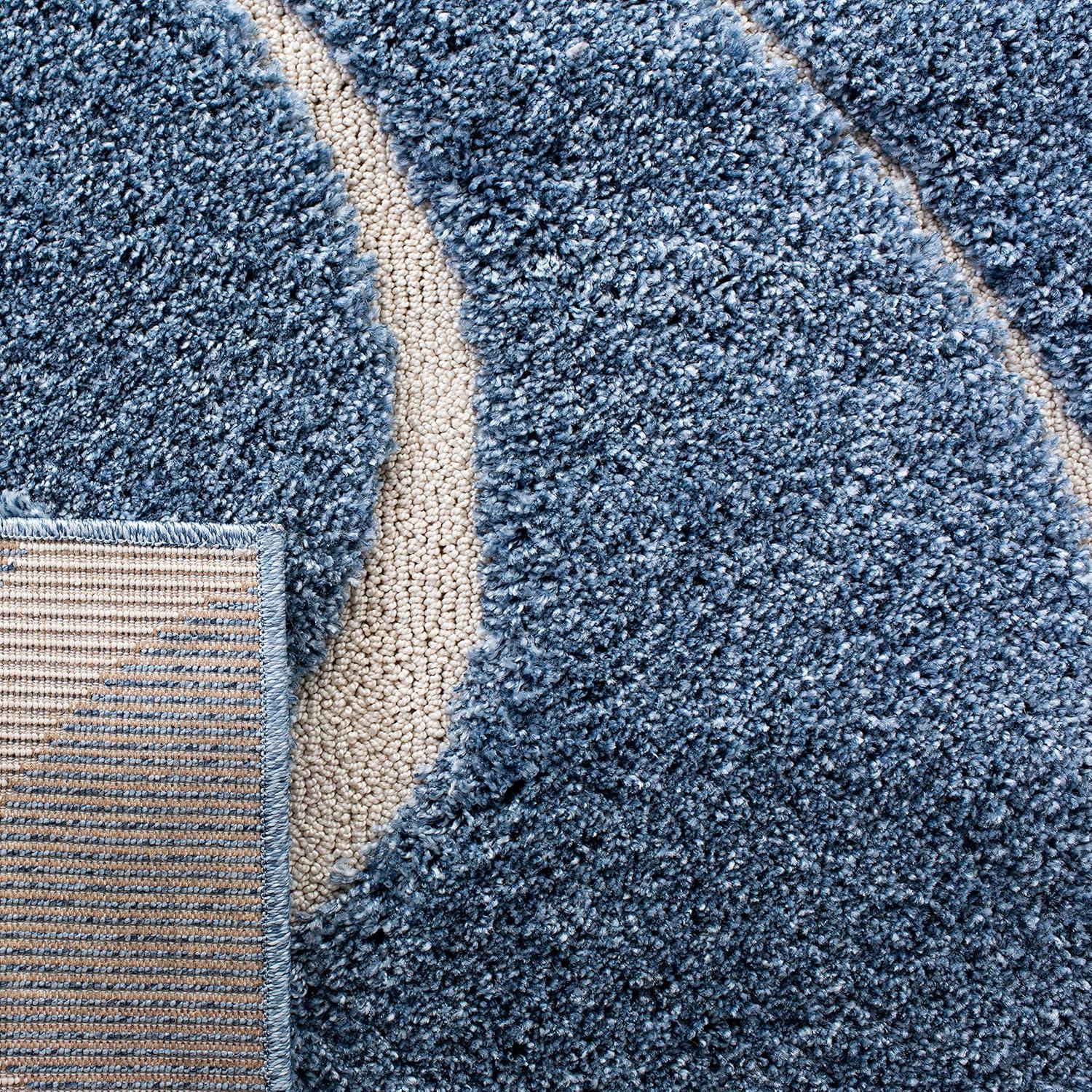 image:imageSAFAVIEH Area Rug 8x10 Florida Shag Collection Large Grey amp Grey NonShedding amp Easy Cleaning Plush Thick Pile Ideal for Living Room Bedroom Dining Space SG471080Light BlueCream