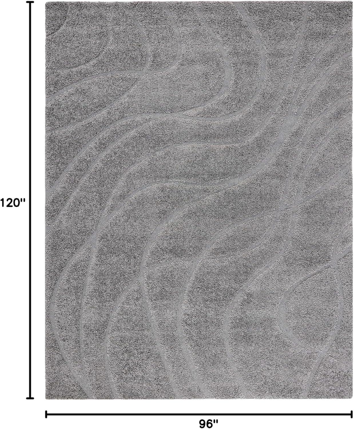 image:imageSAFAVIEH Area Rug 8x10 Florida Shag Collection Large Grey amp Grey NonShedding amp Easy Cleaning Plush Thick Pile Ideal for Living Room Bedroom Dining Space SG471080Grey