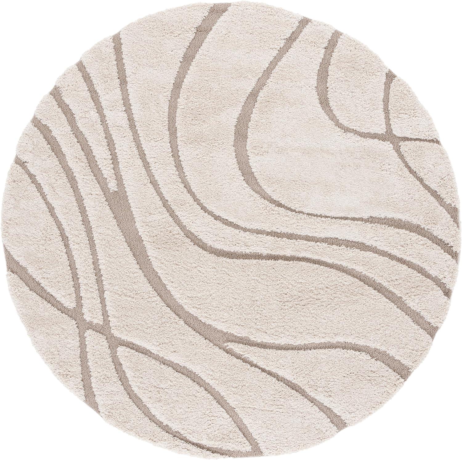 image:imageSAFAVIEH Area Rug 8x10 Florida Shag Collection Large Grey amp Grey NonShedding amp Easy Cleaning Plush Thick Pile Ideal for Living Room Bedroom Dining Space SG471080CreamBeige