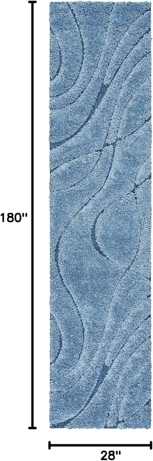 image:imageSAFAVIEH Area Rug 8x10 Florida Shag Collection Large Grey amp Grey NonShedding amp Easy Cleaning Plush Thick Pile Ideal for Living Room Bedroom Dining Space SG471080Light BlueBlue
