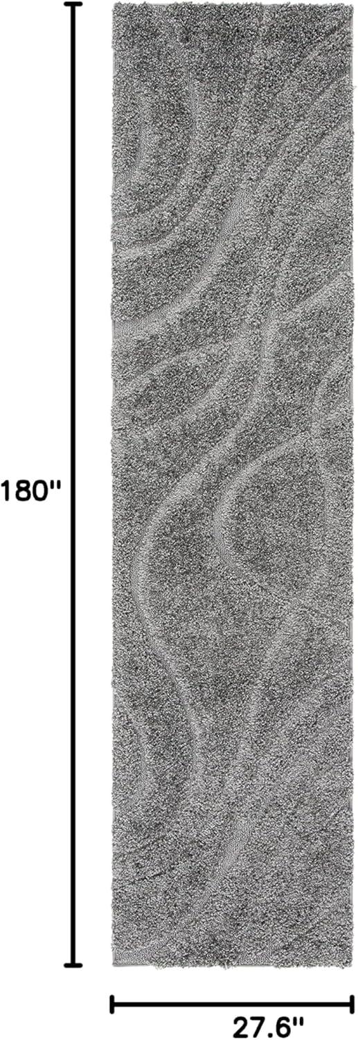 image:imageSAFAVIEH Area Rug 8x10 Florida Shag Collection Large Grey amp Grey NonShedding amp Easy Cleaning Plush Thick Pile Ideal for Living Room Bedroom Dining Space SG471080Grey