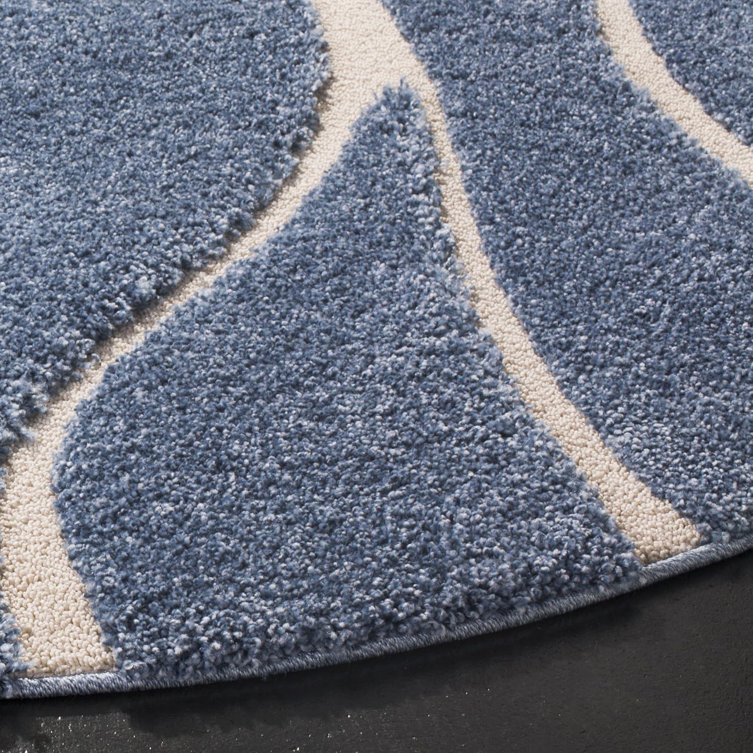 image:imageSAFAVIEH Area Rug 8x10 Florida Shag Collection Large Grey amp Grey NonShedding amp Easy Cleaning Plush Thick Pile Ideal for Living Room Bedroom Dining Space SG471080Light BlueCream