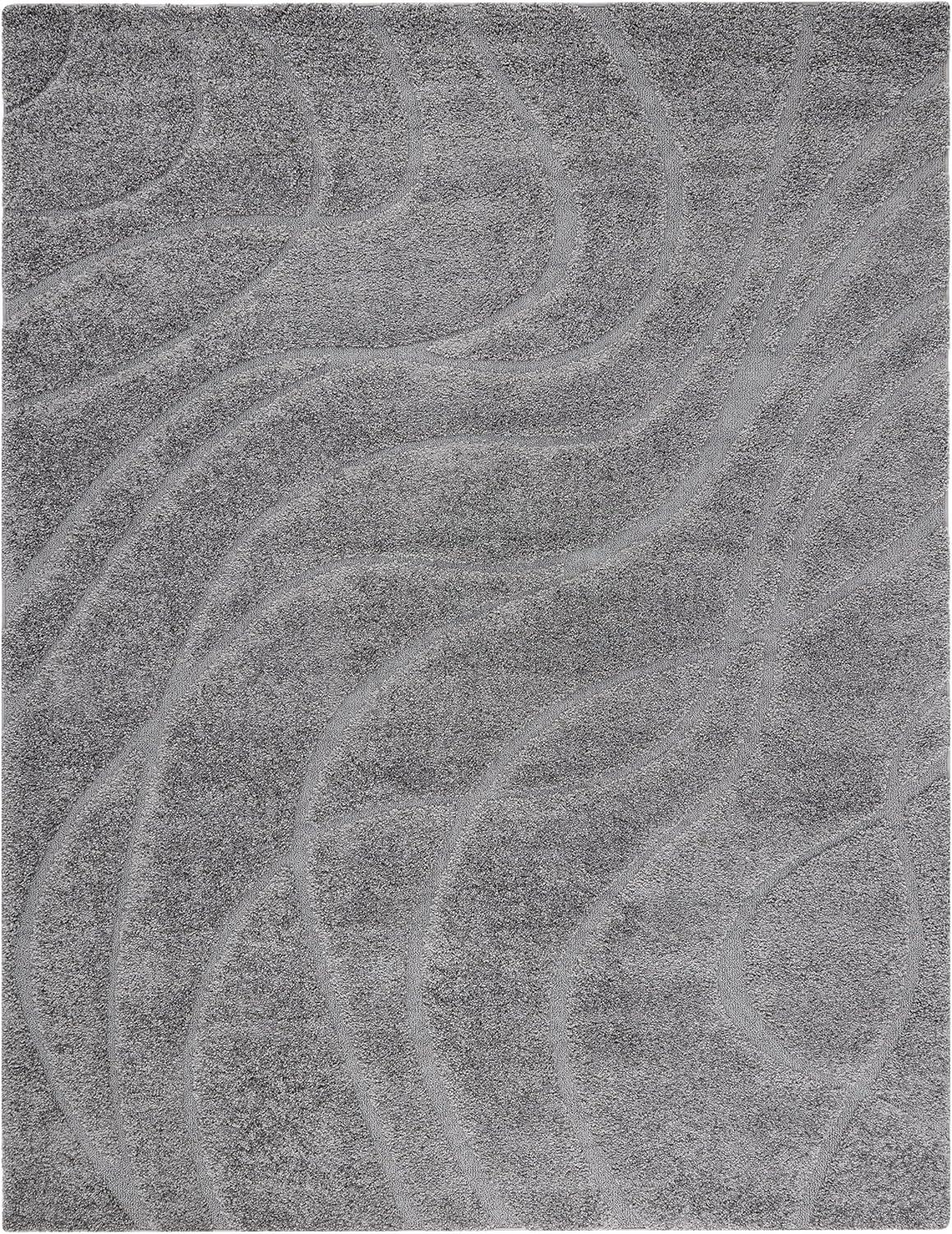image:imageSAFAVIEH Area Rug 8x10 Florida Shag Collection Large Grey amp Grey NonShedding amp Easy Cleaning Plush Thick Pile Ideal for Living Room Bedroom Dining Space SG471080Grey