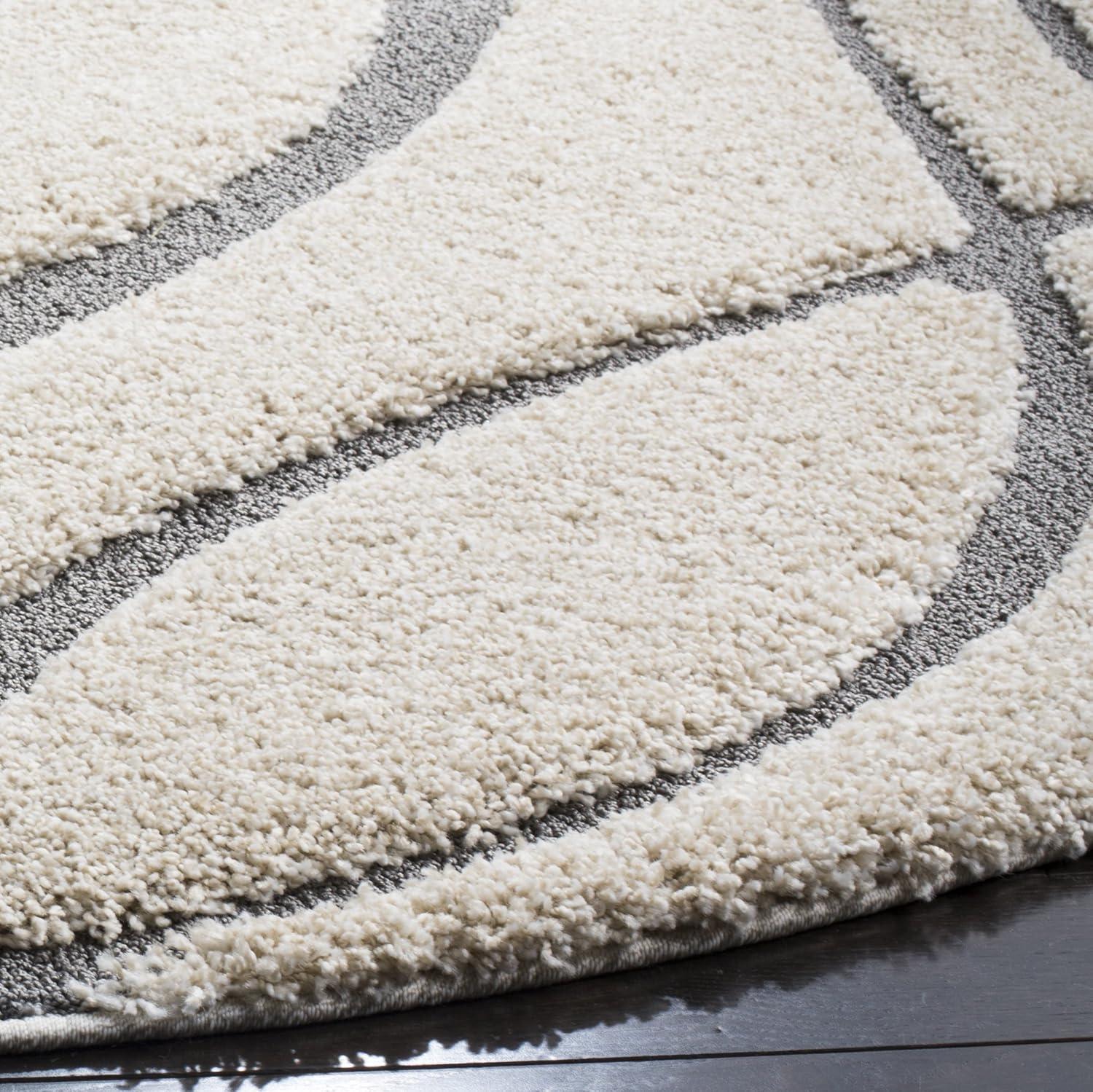 image:imageSAFAVIEH Area Rug 8x10 Florida Shag Collection Large Grey amp Grey NonShedding amp Easy Cleaning Plush Thick Pile Ideal for Living Room Bedroom Dining Space SG471080CreamGrey