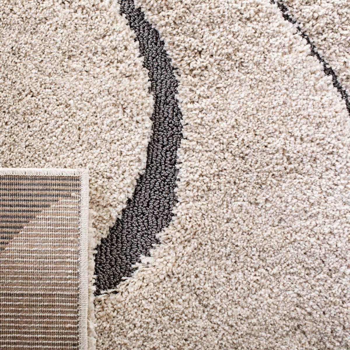 image:imageSAFAVIEH Area Rug 8x10 Florida Shag Collection Large Grey amp Grey NonShedding amp Easy Cleaning Plush Thick Pile Ideal for Living Room Bedroom Dining Space SG471080CreamGrey