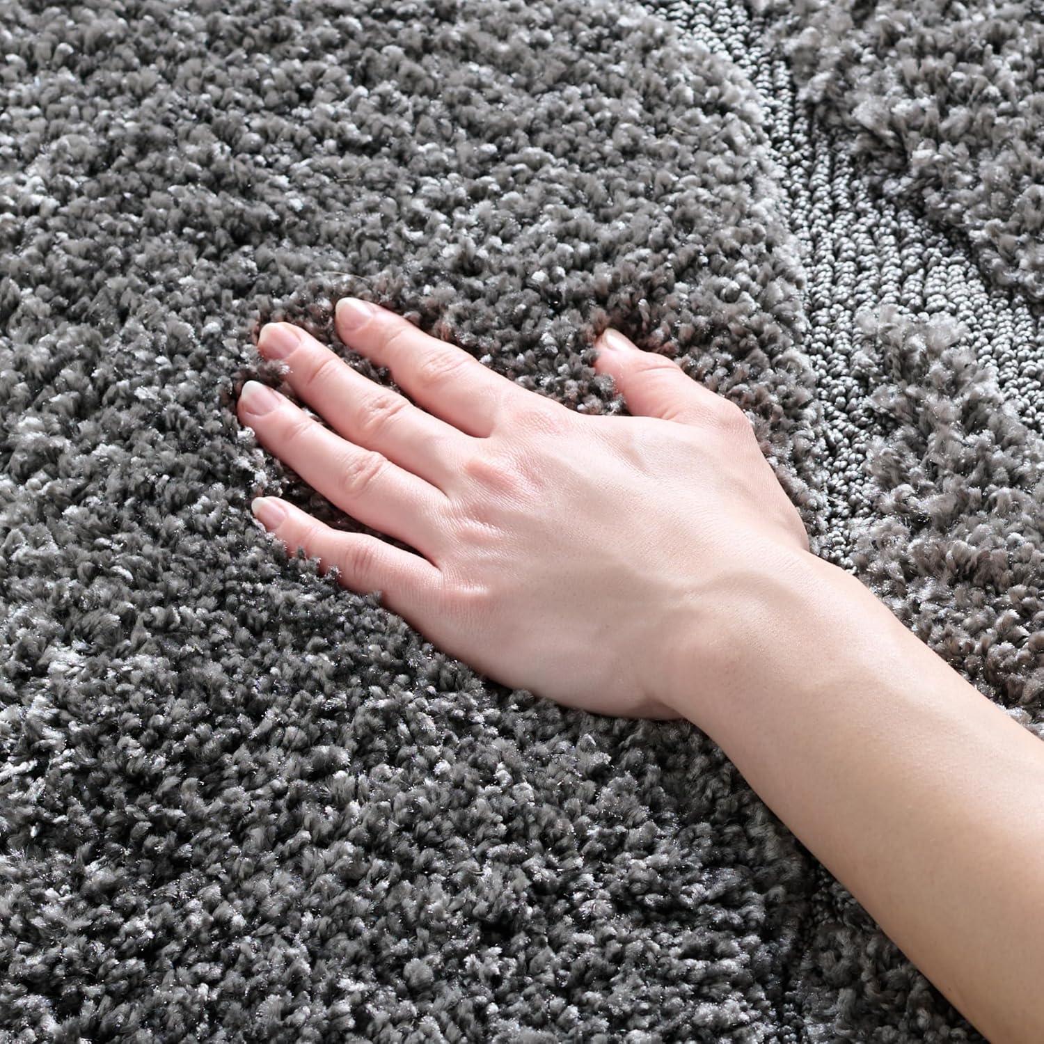 image:imageSAFAVIEH Area Rug 8x10 Florida Shag Collection Large Grey amp Grey NonShedding amp Easy Cleaning Plush Thick Pile Ideal for Living Room Bedroom Dining Space SG471080Grey