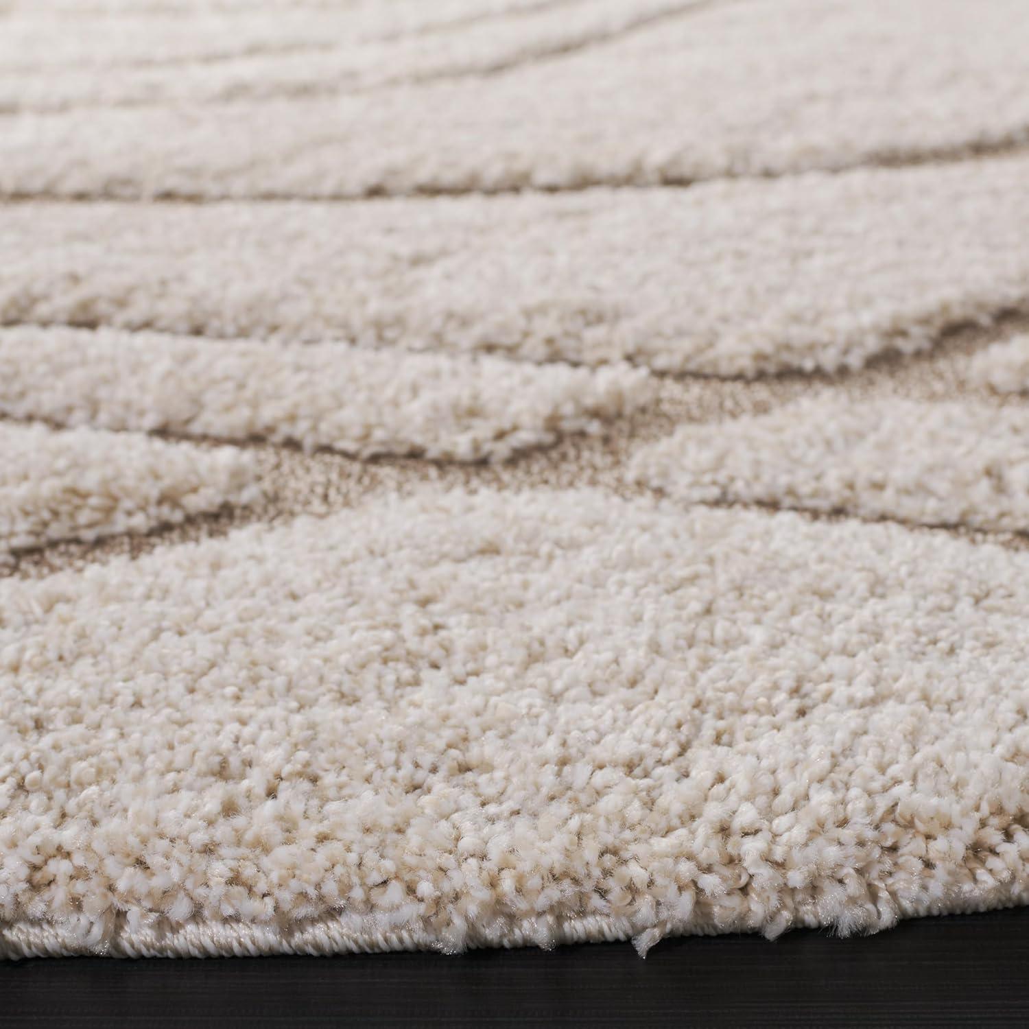 image:imageSAFAVIEH Area Rug 8x10 Florida Shag Collection Large Grey amp Grey NonShedding amp Easy Cleaning Plush Thick Pile Ideal for Living Room Bedroom Dining Space SG471080CreamBeige