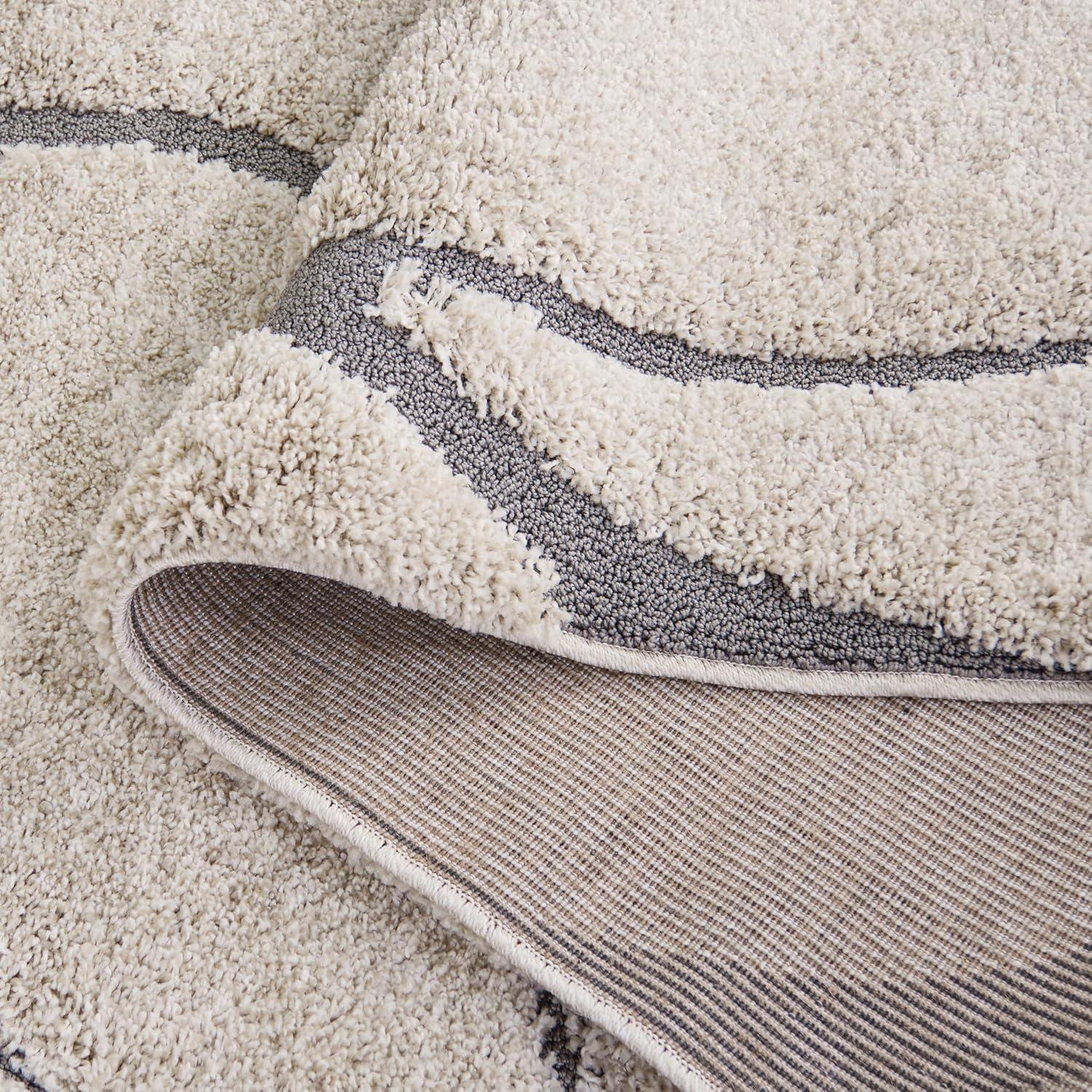 image:imageSAFAVIEH Area Rug 8x10 Florida Shag Collection Large Grey amp Grey NonShedding amp Easy Cleaning Plush Thick Pile Ideal for Living Room Bedroom Dining Space SG471080CreamGrey