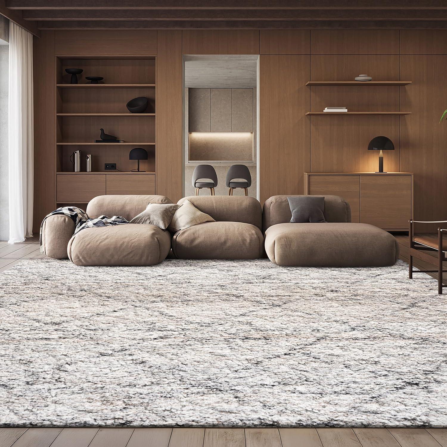 image:imageSAFAVIEH Area Rug 8x10 Fontana Shag Collection Large Grey amp Ivory Modern Design NonShedding amp Easy Cleaning Ultra Plush Thick Pile Ideal for Living Room Bedroom Dining Space FNT886FGreyIvory