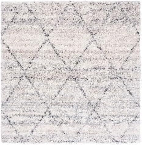 image:imageSAFAVIEH Area Rug 8x10 Fontana Shag Collection Large Grey amp Ivory Modern Design NonShedding amp Easy Cleaning Ultra Plush Thick Pile Ideal for Living Room Bedroom Dining Space FNT886FGreyIvory