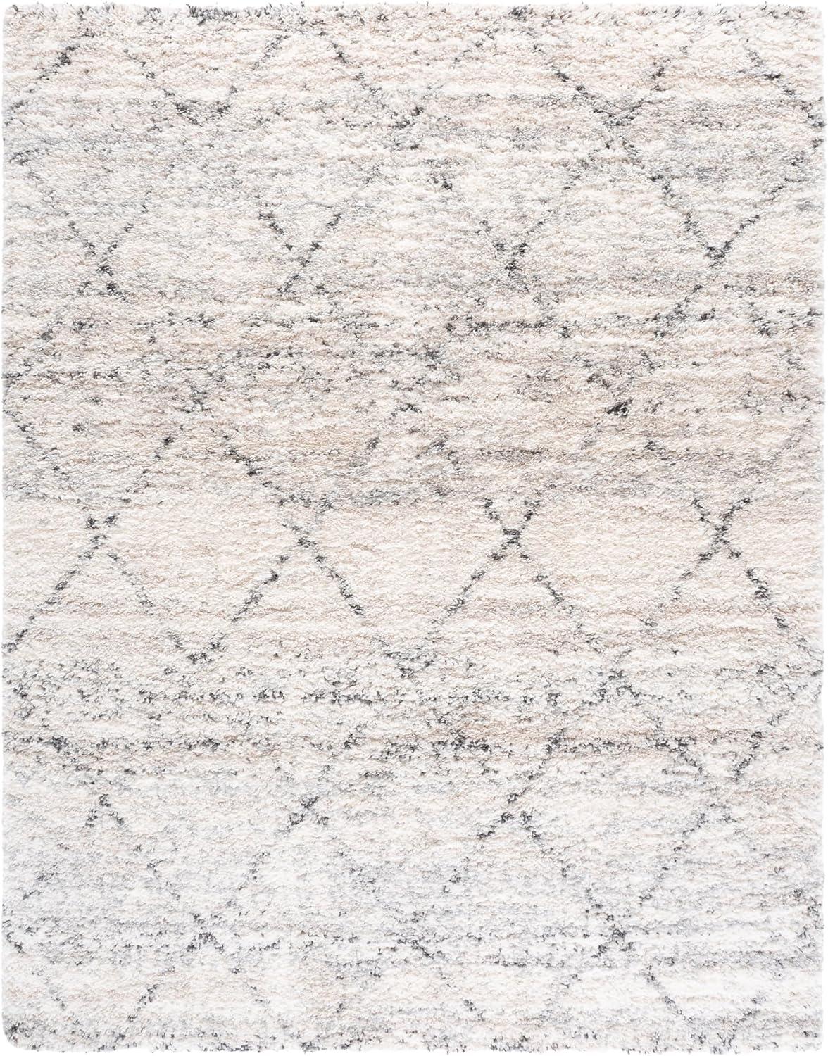 image:imageSAFAVIEH Area Rug 8x10 Fontana Shag Collection Large Grey amp Ivory Modern Design NonShedding amp Easy Cleaning Ultra Plush Thick Pile Ideal for Living Room Bedroom Dining Space FNT886FGreyIvory